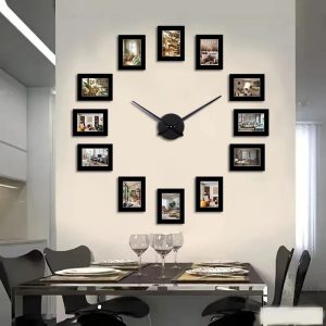 Cadre photo horloge décoratif pour embellir vos murs