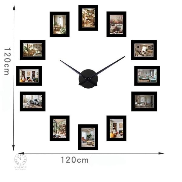 Cadre photo horloge, une touche élégante pour votre intérieur
