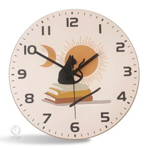 Accessoire horloge chat pour une touche féline