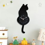 Horloge murale design chat pour une décoration originale