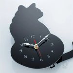 Horloge décorative chat, ajout charmant pour votre intérieur