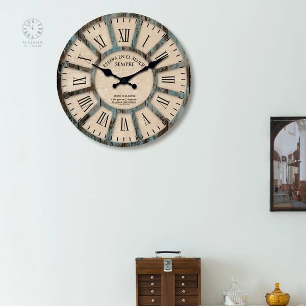 Chiffre Romain Horloge élégante pour décoration intérieure