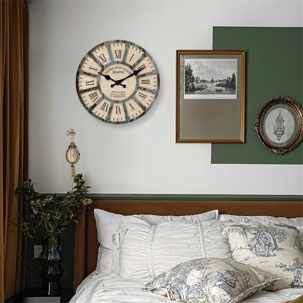 Horloge murale Chiffre Romain, style vintage et chic