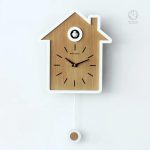 Coucou Horloge traditionnelle en bois avec mécanisme sonore