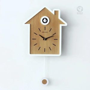 Coucou Horloge traditionnelle en bois avec mécanisme sonore