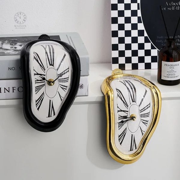 Horloge murale Dali avec motifs inspirés de l'art