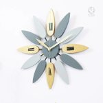 Style contemporain avec cette horloge murale décorative