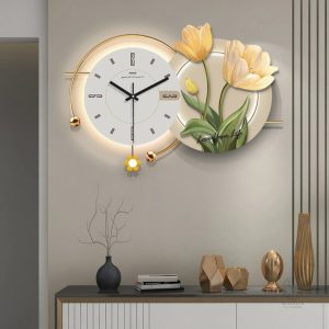 Horloge Murale Design Luxe élégante pour décoration intérieure