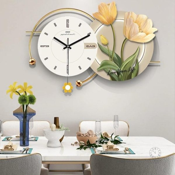 Horloge murale artistique en style luxe pour votre espace