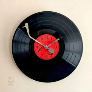 Horloge murale en vinyle pour les passionnés de musique
