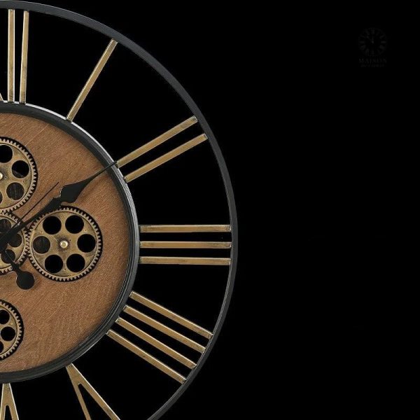 Engrenage Horloge au style industriel contemporain
