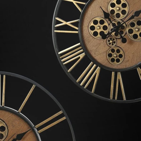Horloge à engrenages, pièce maîtresse décorative