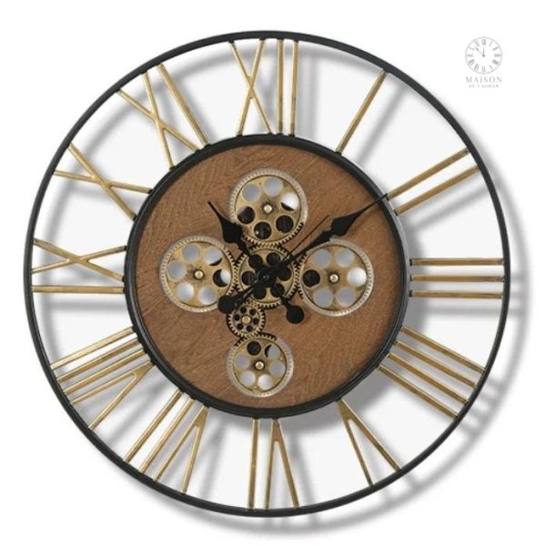 Horloge à engrenages, fusion d'art et fonctionnalité