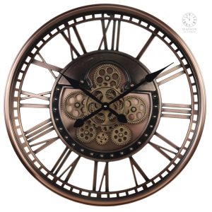 Mécanisme d'engrenages pour horloge à chiffres romains