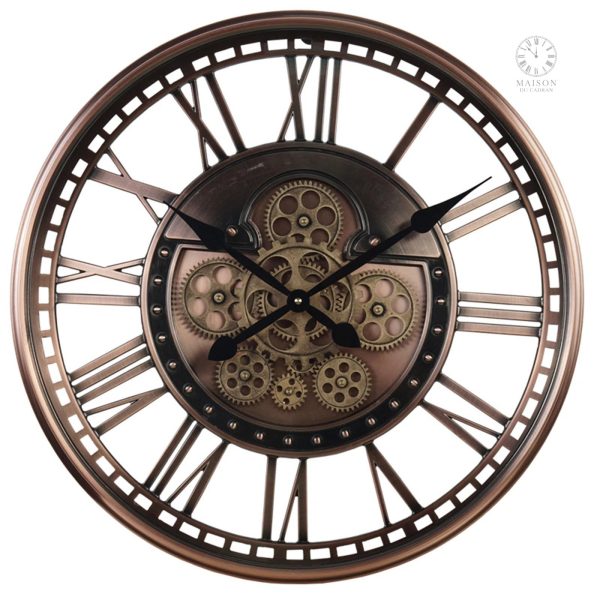 Mécanisme d'engrenages pour horloge à chiffres romains