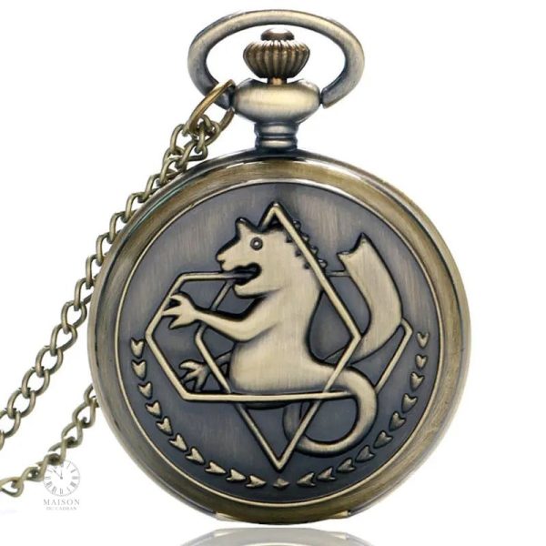 Montre gousset avec motif Fullmetal Alchemist