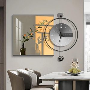 Horloge murale géante au design luxueux