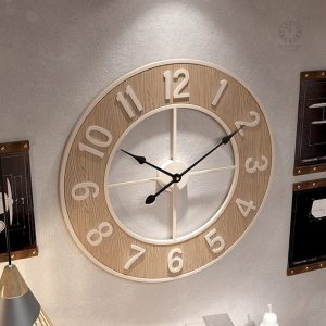 Horloge en bois élégante pour une décoration moderne