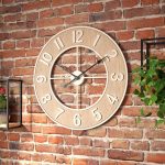 Horloge en bois rustique, ajout chaleureux à votre intérieur