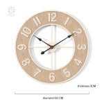 Horloge en bois chic, pièce maîtresse de votre décoration
