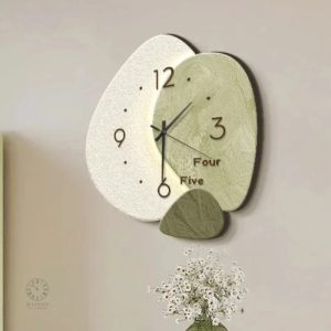 Horloge murale au design naturel et moderne