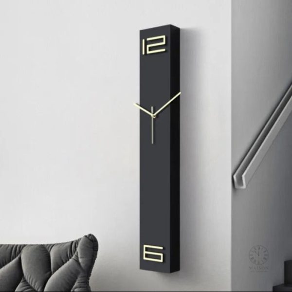 Horloge en bois grand format, ajout décoratif unique