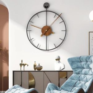 Grande horloge murale élégante pour décoration intérieure