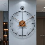 Horloge décorative grande taille, style contemporain