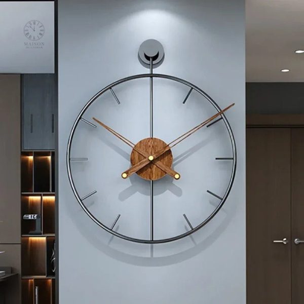 Horloge décorative grande taille, style contemporain