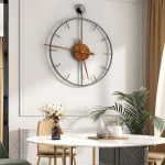 Accessoire mural fonctionnel, horloge grande avec style