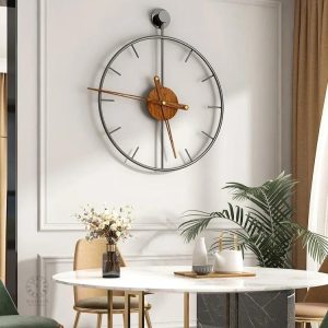 Accessoire mural fonctionnel, horloge grande avec style