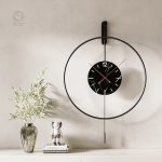 Grande horloge murale 80 cm, accent pour votre salon
