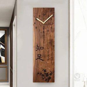 Horloge murale en bois grande taille