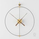 Horloge murale artistique avec grand cadran