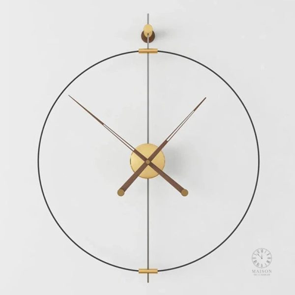 Horloge murale artistique avec grand cadran