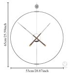 Horloge murale grand format pour un impact visuel