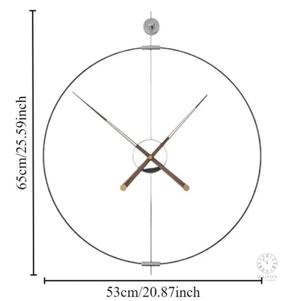 Horloge murale grand format pour un impact visuel