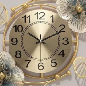 Horloge Murale de Luxe avec motifs floraux distinctifs