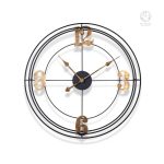 Grande horloge murale, design vintage élégant