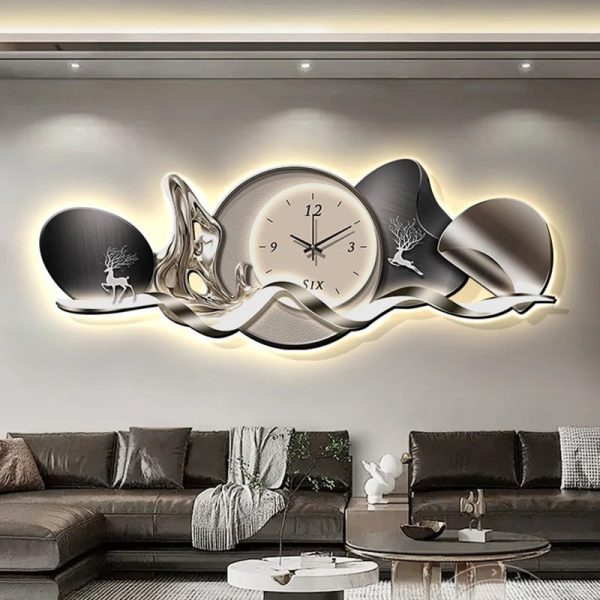 Horloge murale LED design pour une décoration contemporaine