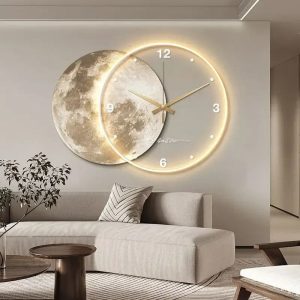 Grande Horloge Murale Lumineuse au design moderne