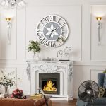 Horloge murale avec surface miroir, ambiance chic