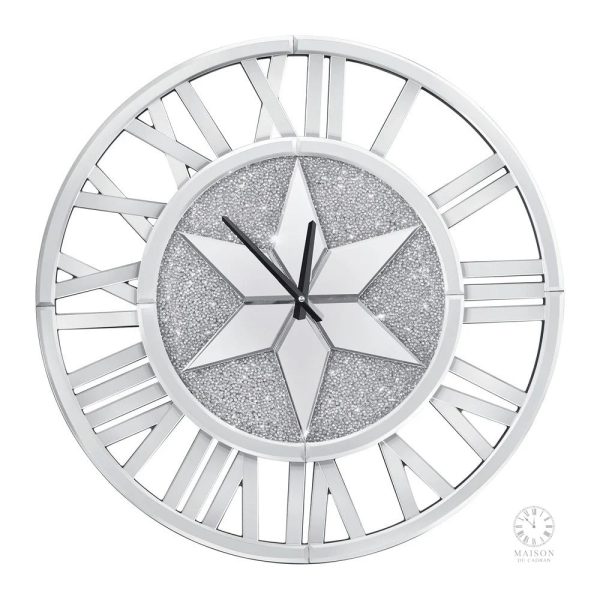 Grande horloge en miroir pour embellir votre intérieur