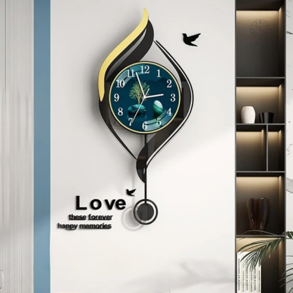 grande-horloge-murale-originale-1 Grande horloge murale originale au design unique