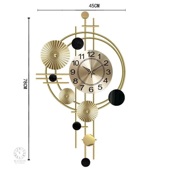 Grosse horloge au look chic pour décoration intérieure