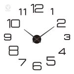 Sticker mural horloge 3D design contemporain