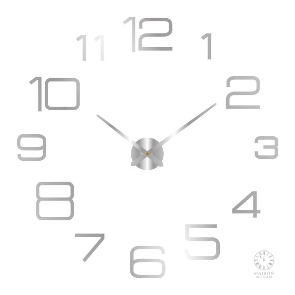Accessoire décoratif horloge 3D unique pour murs