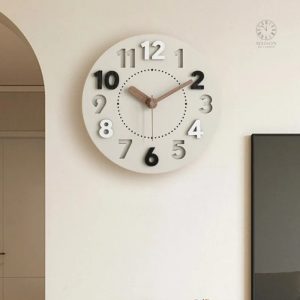 Horloge murale 3D au design scandinave moderne