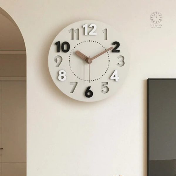 Horloge murale 3D au design scandinave moderne