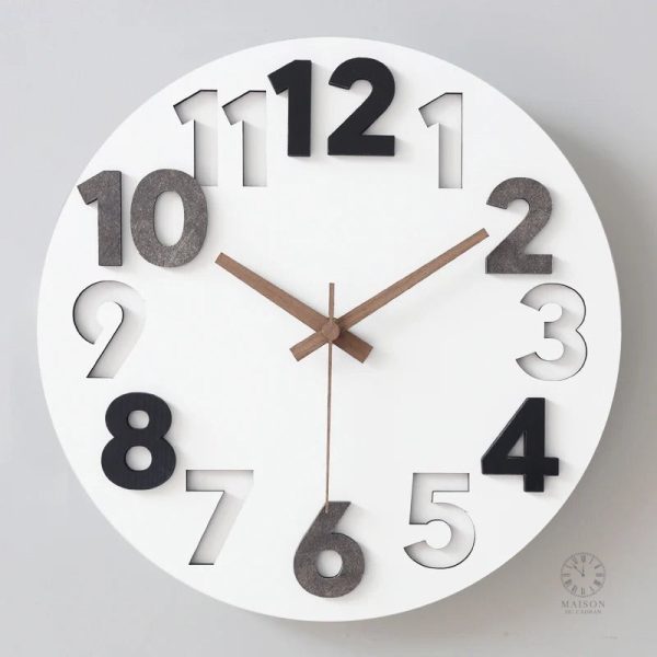 Horloge murale contemporaine au look scandinave